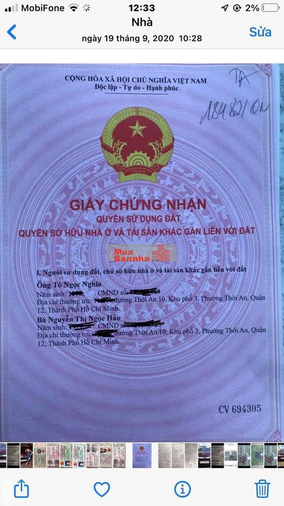 cần bán nhà gấp tại trung tâm quận 12 (chính chủ bán)