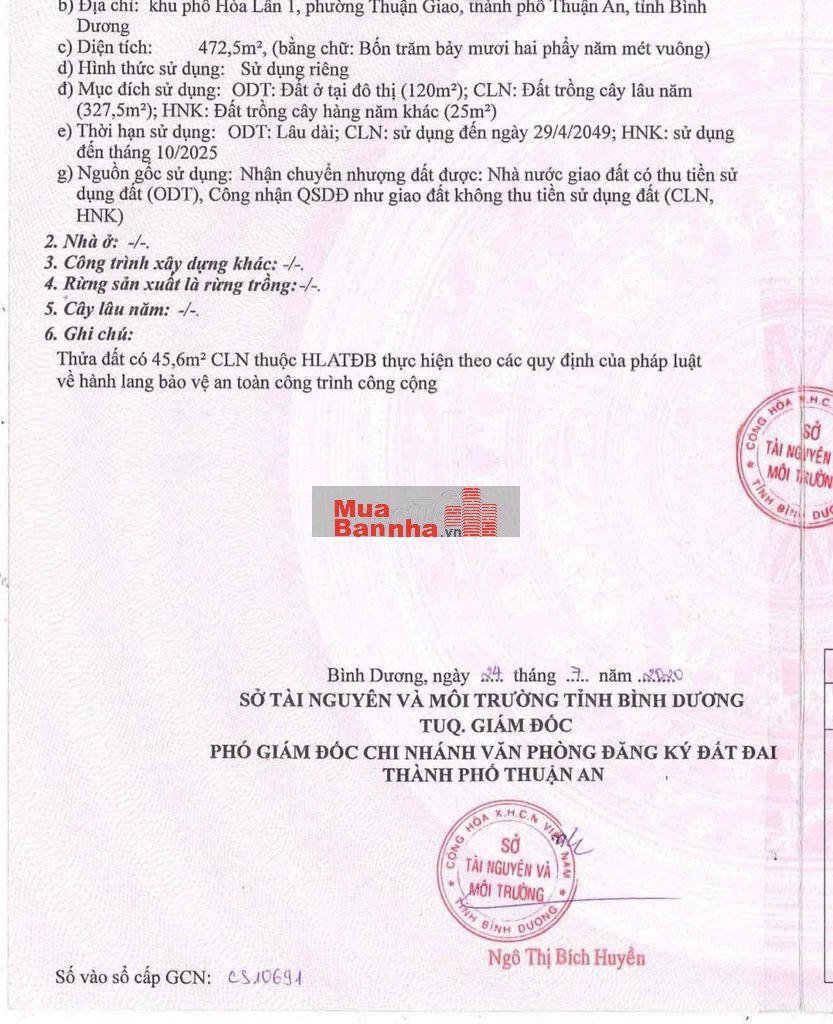 NHÀ TRỌ 472M² THUẬN GIAO – NGUYỄN THỊ MINH KHAI – THU NHẬP 30TR/THÁNG