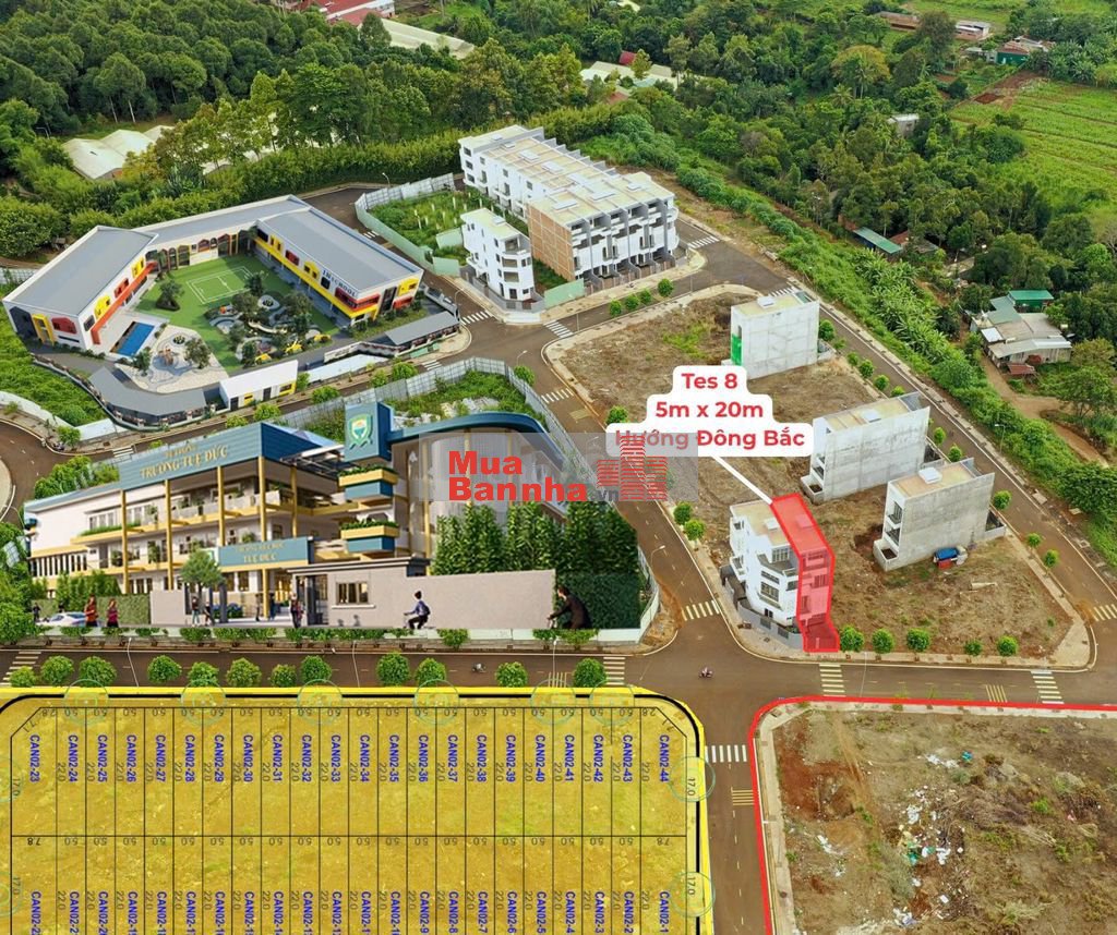 Bán nhà phố view trường tiểu học giá 7,3 tỷ dự án Thành Phố Cà Phê