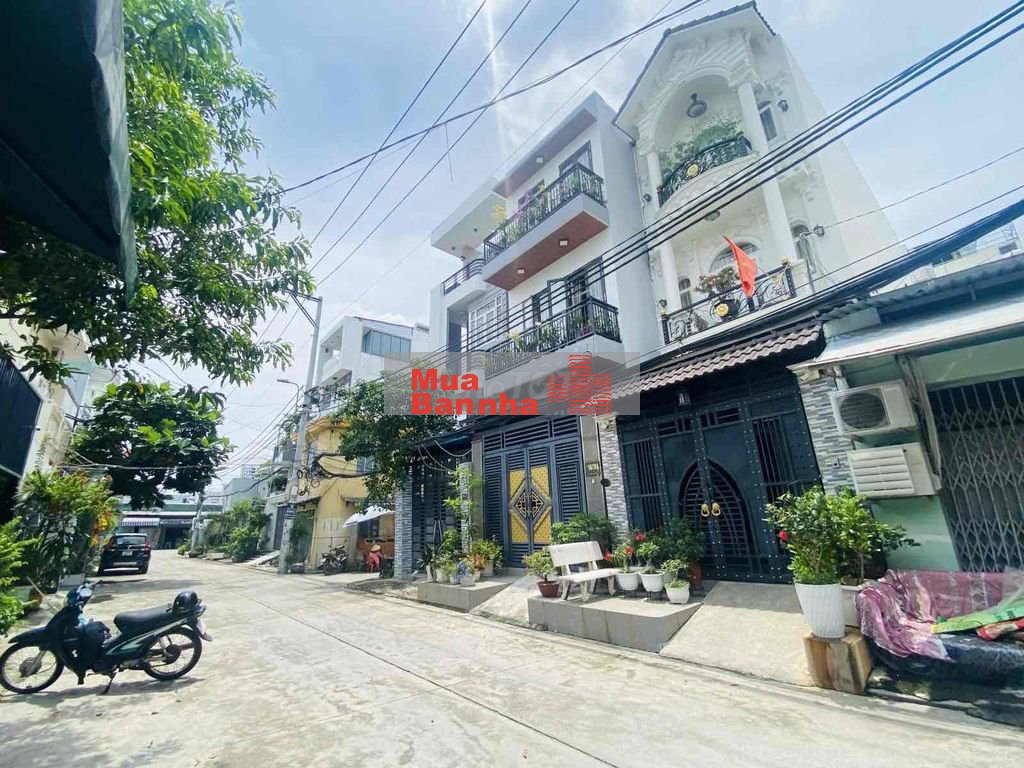 NHÀ PHỐ 4 TẦNG – CẠNH PHÚ MỸ HƯNG – XE HƠI NGỦ TRONG NHÀ – Đ. GÒ Ô MÔI