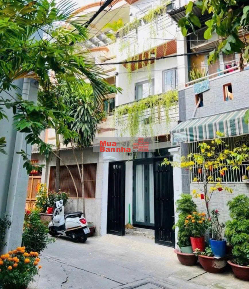 Kẹt nên bán - nhà Nơ Trang Long 34.6m², xây trệt 2 lầu. Hẻm 4m, sổ sẵn