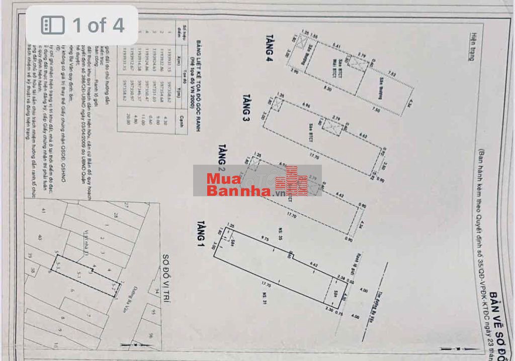 Bán nhà MTKD đường Ba Vân ,p14 , Tân Bình ( cũ) Tp Hồ Chí Minh
