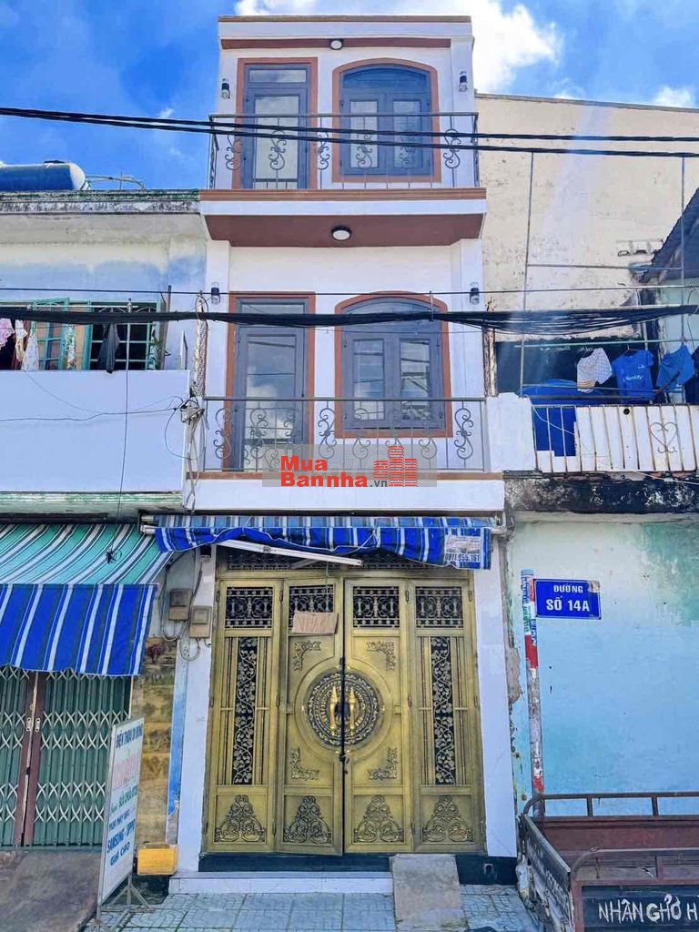 NHÀ MẶT TIỀN KINH DOANH 10M ĐƯỜNG SỐ 14- 2 LẦU 2PN3WC, GẦN CÔNG VIÊN