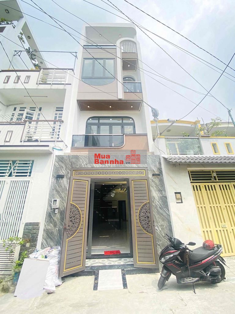 NHÀ MỚI ĐẸP 4 LẦU NGAY NGÃ TƯ 4 XÃ - TÂN PHÚ.