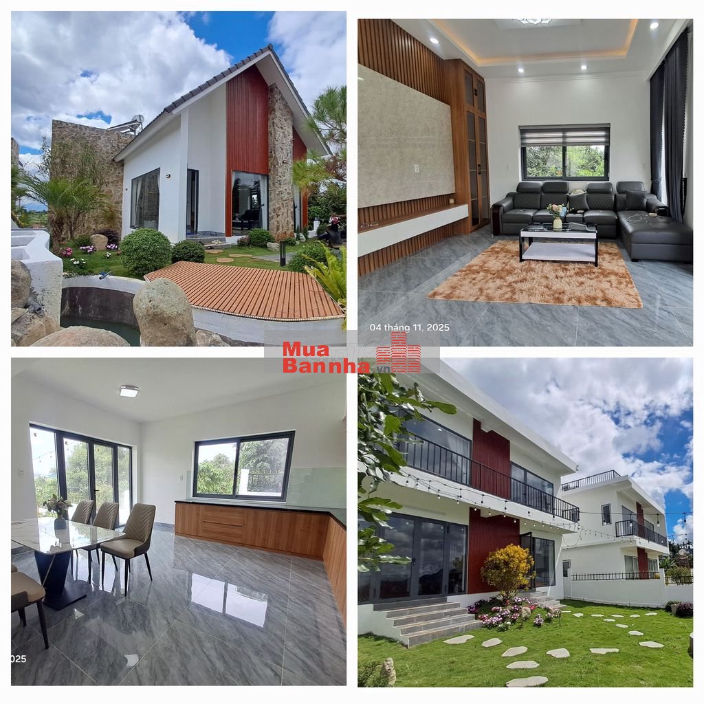 Bán villa Kỳ Anh ven Đà Lạt 375m² 300m² thổ cư sổ riêng full nội thất