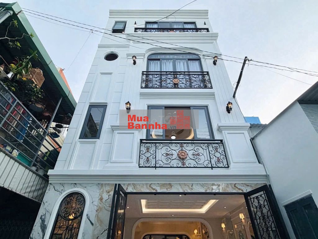 Bán nhà xây mới đường Quang Trug,P.14, 5,5 x 11, 5 tầng,giá 6.89 tỷ tl