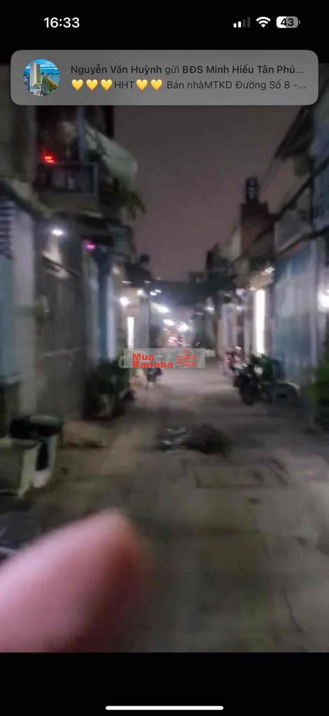 em cầ bán gấp căn nhà ngang 4 dài 12 một sẹc Lk45