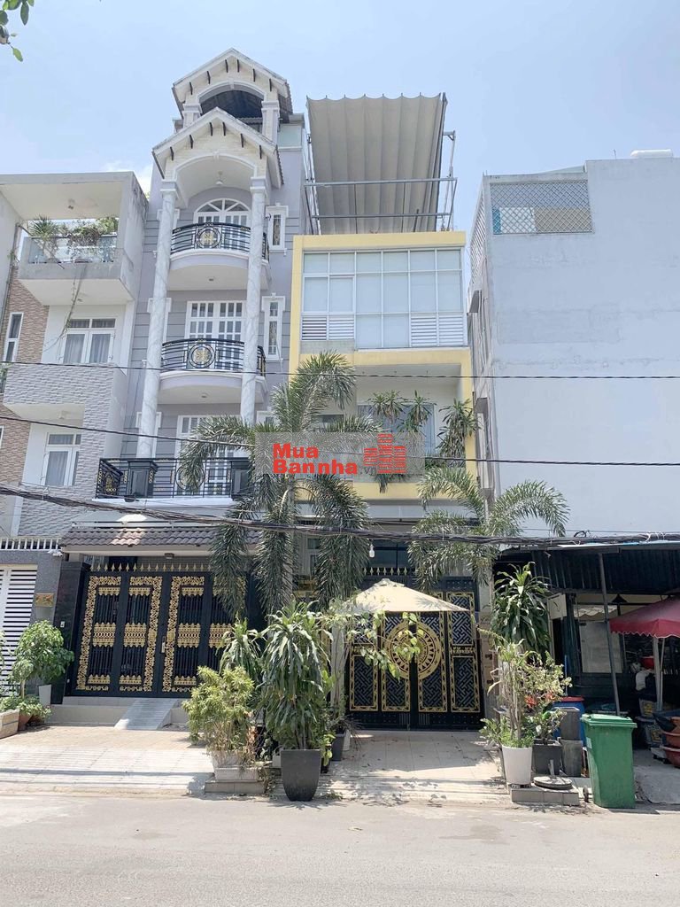 Bán nhà mặt tiền đường số 10, kdc bình hưng, có hầm, ngang 4,5m, SHR