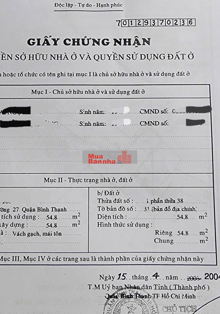 BÁN NHÀ THANH ĐA-BÌNH THẠNH (GẦN CHÁO VỊT THANH ĐA)