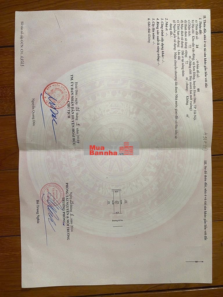 GIÁ DẦU TƯ NHÀ C4 PHÂN LÔ PHỐ SƠN ĐỒNG DT 72M2 MT 4,5M Ô TÔ KINH D