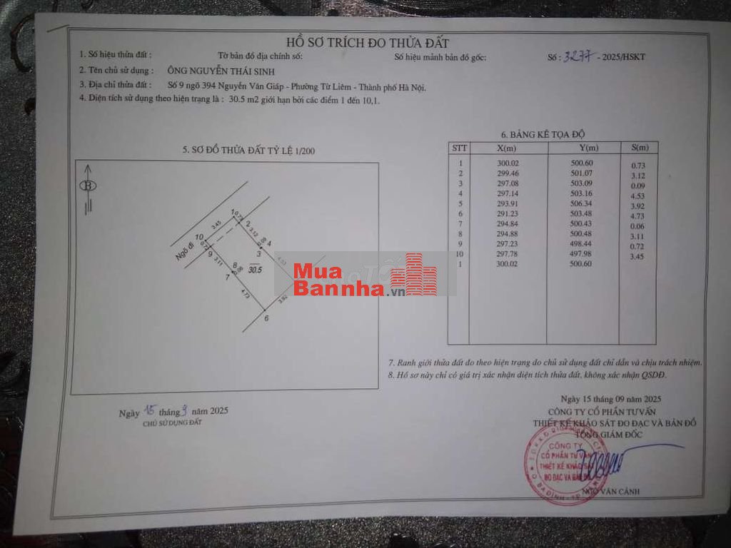 Bán gấp nhà 2 tầng không sổ nguồn gốc trước năm 95