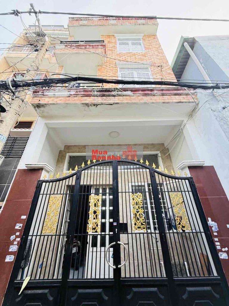 KÊNH TÂN HOÁ -PHÚ TRUNG TÂN PHÚ - 4 TẦNG - 5PN - CHỈ 4,6 TỶ. 📍 Cách m