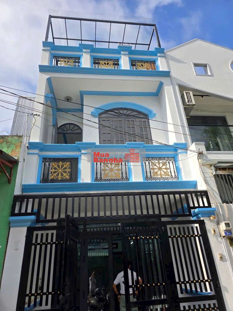 Nhà đẹp 4 x 12m trệt 2 lầu ST hẻm to Nguyễn Quý Yêm sổ riêng 5,4 tỷ