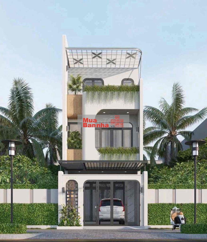 NHÀ MỚI XÂY XONG .NHÀ 1 trệt , 2 LẦU ,ĐƯỜNG 10m