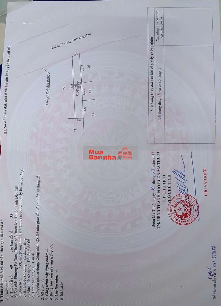 Cần bán nhà Ywang