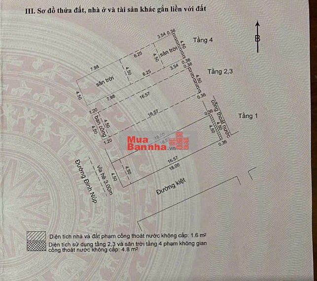 Bán căn hộ 4 tầng, thu nhập 35 tr/tháng, lô góc 2MT đường Đinh Núp