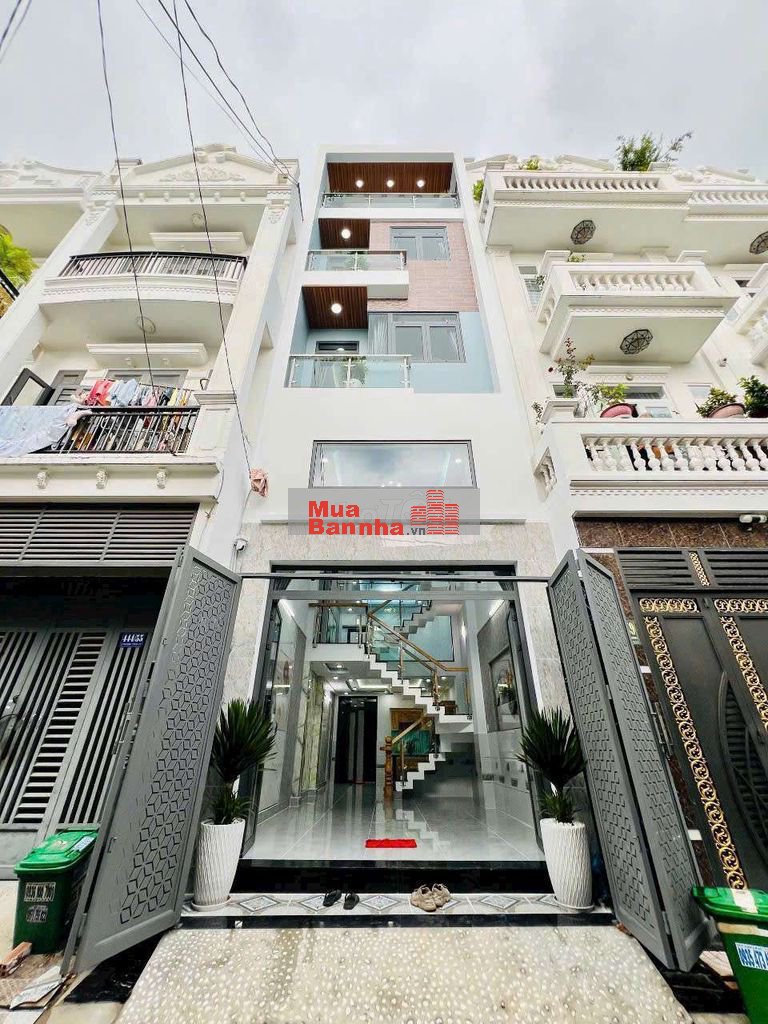 Nhà Phố 1/Ngắn Lê Văn Khương, P.Thới An, HCM, Đúc 5 Tầng, Gần Bến Xe