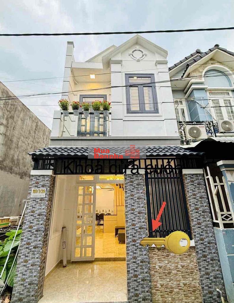 bán nhà 1 sec thạnh lộc 31 sẵn nội thất