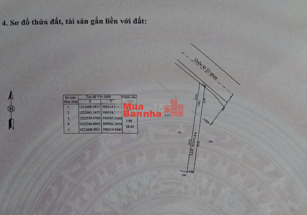 Nhà mặt tiền QL22, An Hòa,Trảng Bàng
