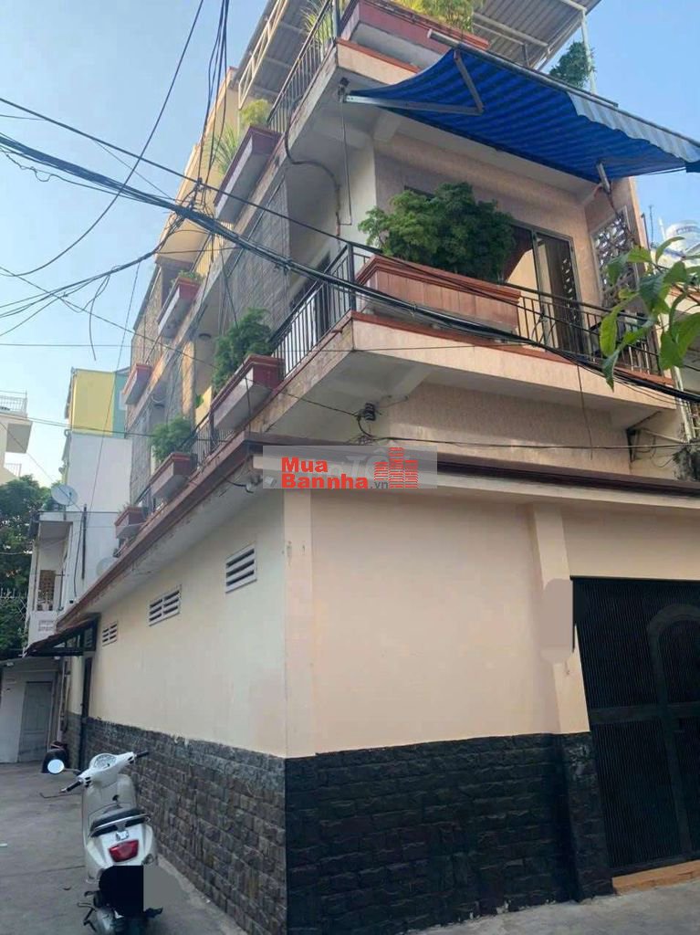 Căn góc 2 MT 75m2 ngang 5m HXT CMT8 4 tầng BTCT Khu an ninh Sổ chuẩn