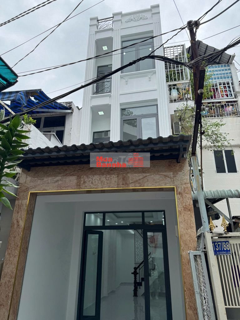 Nhà mới Âu Dương Lân nở hậu 3,6m - 4 tầng hẻm 3 gác, SHR