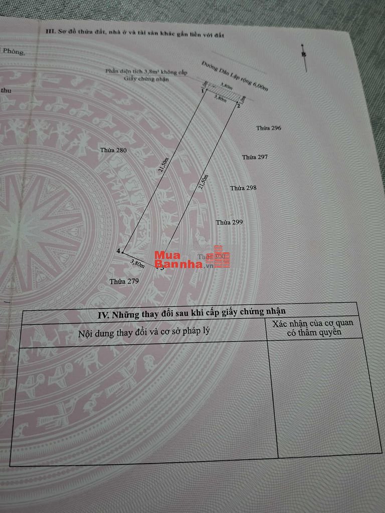 Chính chủ bán nhà mặt phố Dân Lập