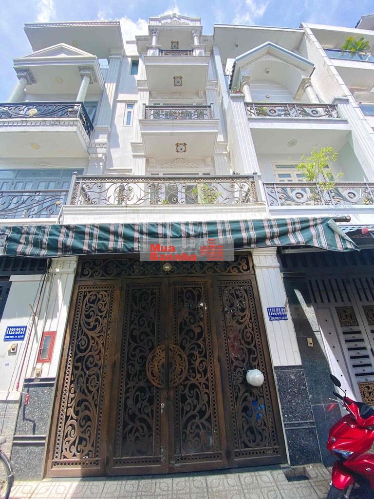 BÁN NHÀ 4 TẦNG HOA HỒNG 1%, KHU ĐỒNG BỘ QUANG TRUNG, P.8, GÒ VẤP