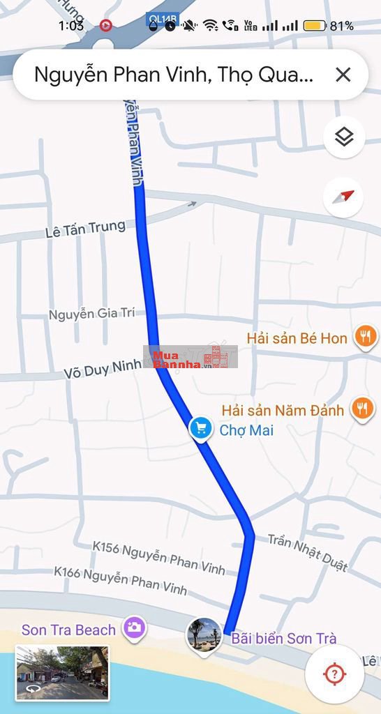 Bán nhà C4 khu phố biển Thọ Quang