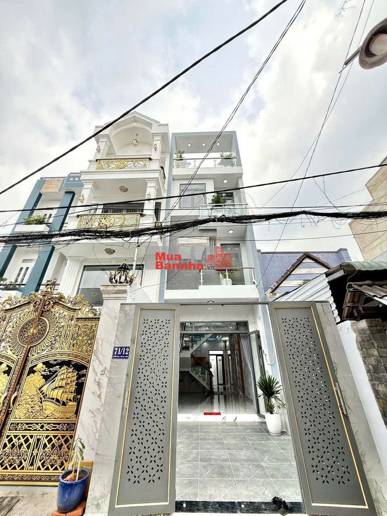 Nhà phố 4m x 19m. Đúc 3 lầu 1/ Ngắn Hẻm xe hơi Thới An 16