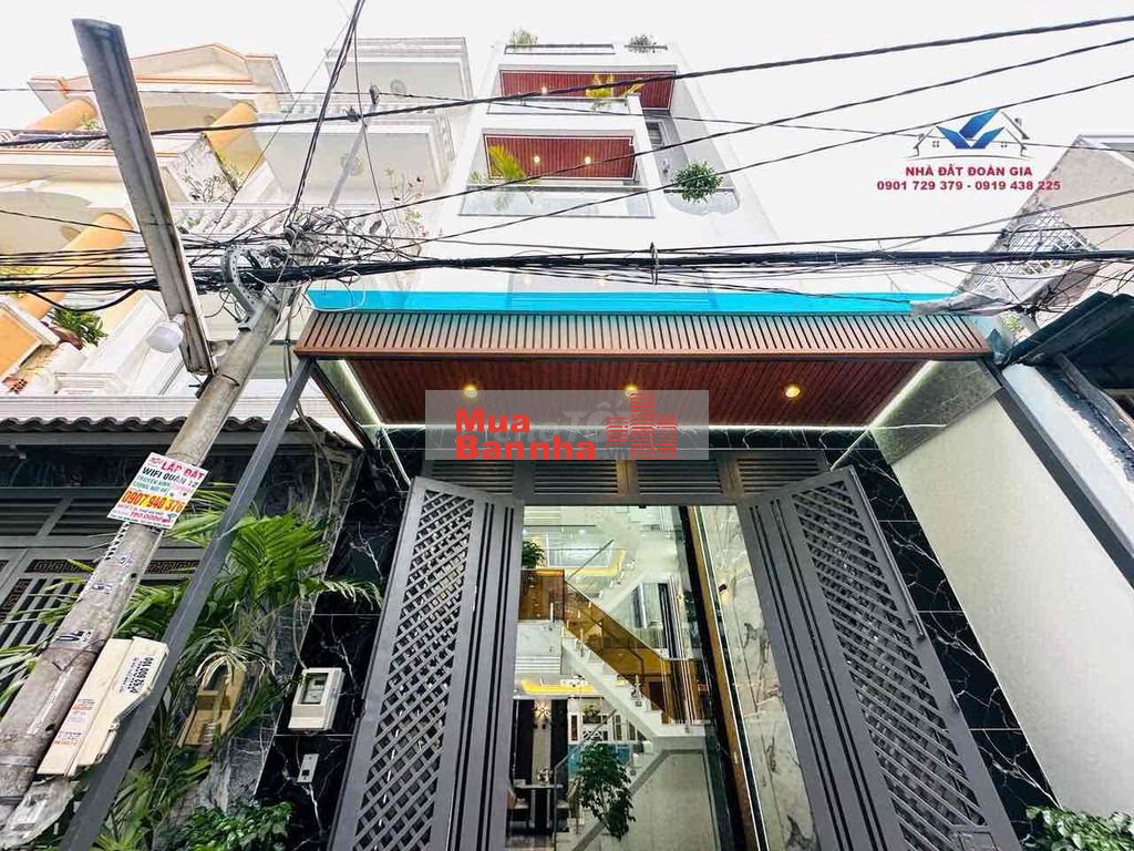 Nhà xây mới 1lửng 3lầu 4mx16m hẻm 6m sau căn mặt tiền Lâm Thị Hố