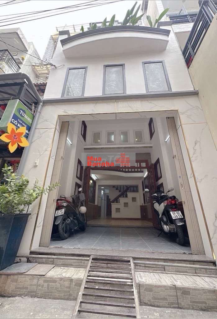 Tân Bình, Ni Sư Huỳnh Liên,bán nhà 45m2, hẻm XH, 4 tầng, 6 PN, 6,96 tỷ