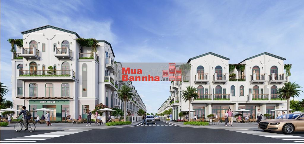 Shophouse 2 mặt 4 tầng Becamex TDC tại Đường Lê Lai, TPMới, Bình Dương