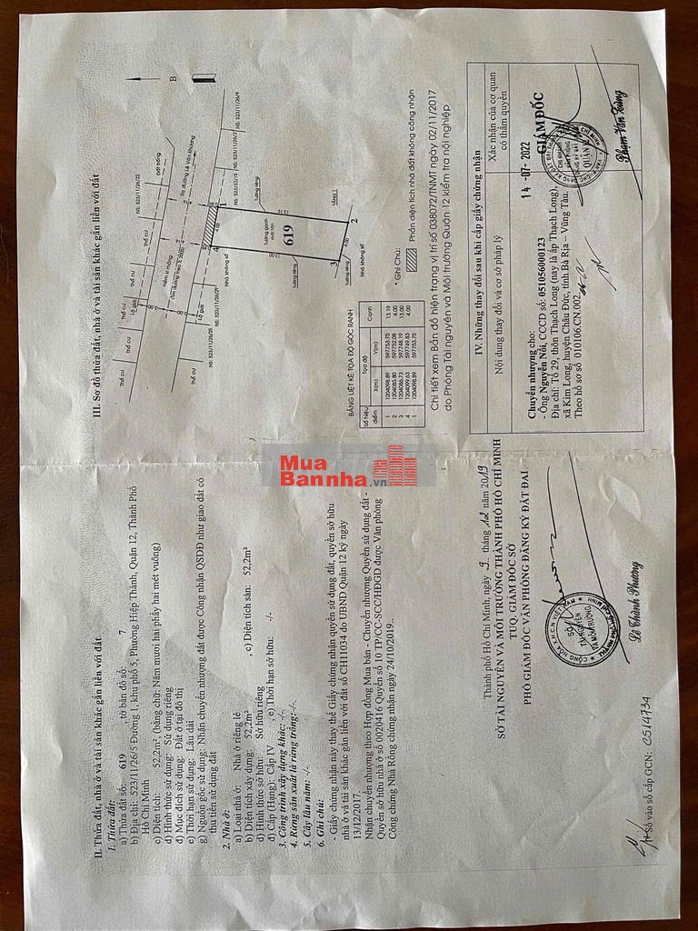 Nhà chính chủ Đường lê văn khương, phường hiệp thành, quận 12