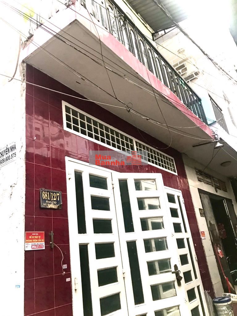Bán nhà 681/12/7 Âu Cơ, P Tân Thành, Q Tân Phú - 3.9 tỷ