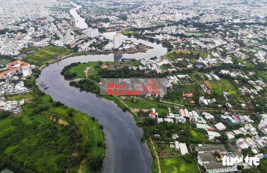 Siêu hot- MT bờ sông- kè tham lương đang thi công 12x20m. Giá 28 tỷ tl