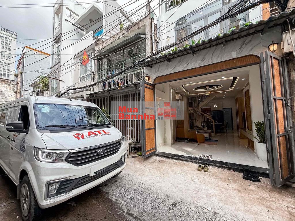 BÌNH THẠNH - HẺM XE HƠI THÔNG - NGÃ TƯ HÀNG XANH - 45m2 (3.8 x 11.5)