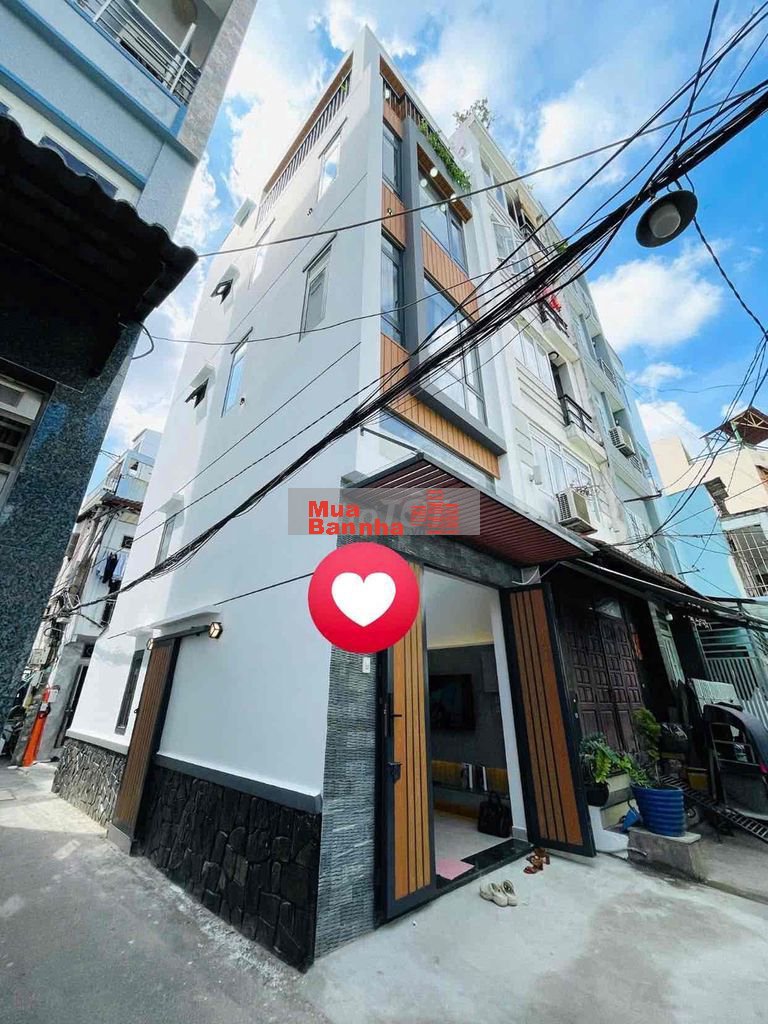 BÁN CĂN 5 TẦNG 3MT- ĐƯỜNG TRƯỜNG SA- ĐẦY ĐỦ TIỆN ÍCH GIÁ CHỈ 6Đ HƠN