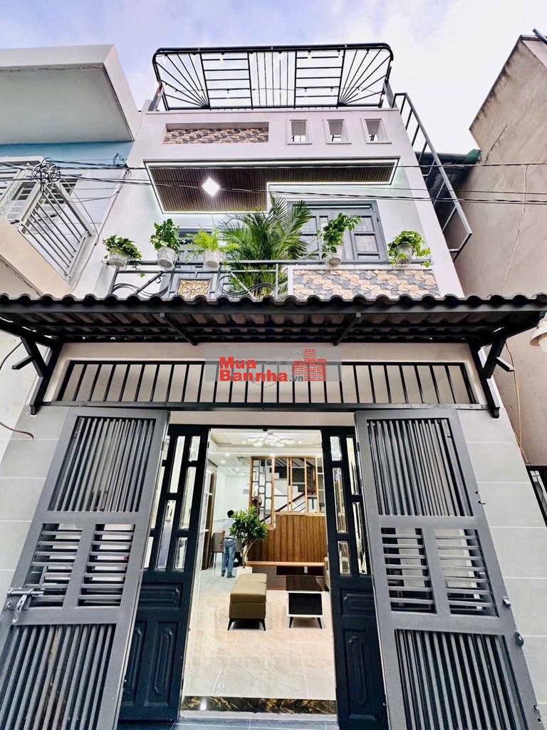 Nhà mới đường Thạnh Lộc 28 chợ Cầu Đồng (4x11)m 1 trệt 1 lầu, 2pn, 2wc