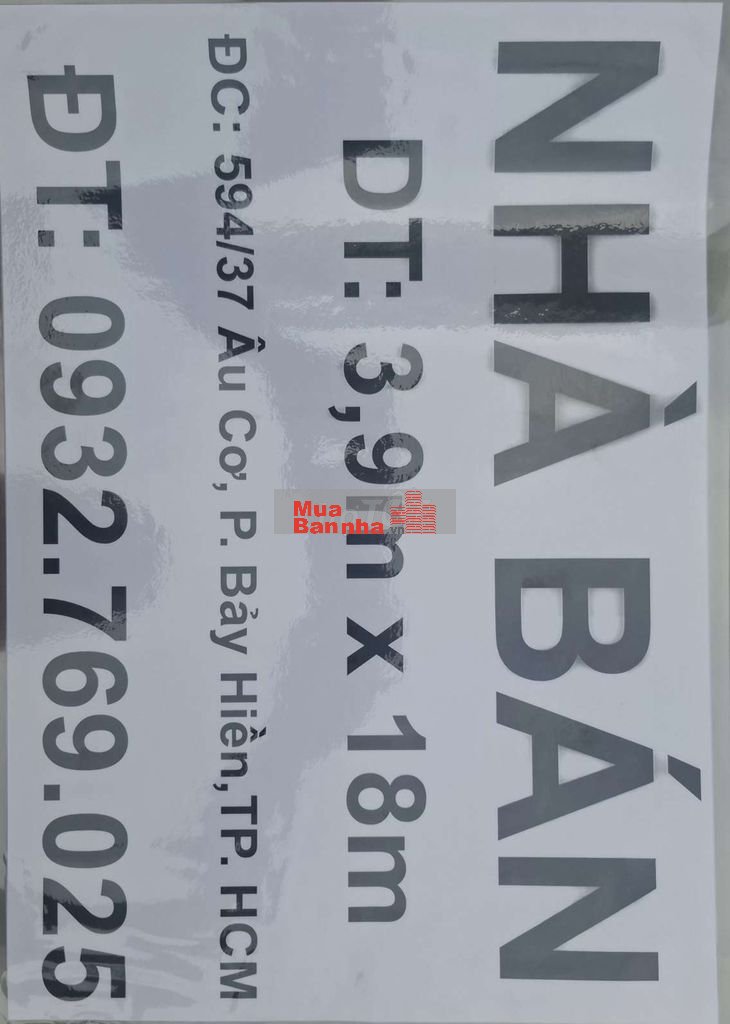 Nhà bán quận Tân Bình