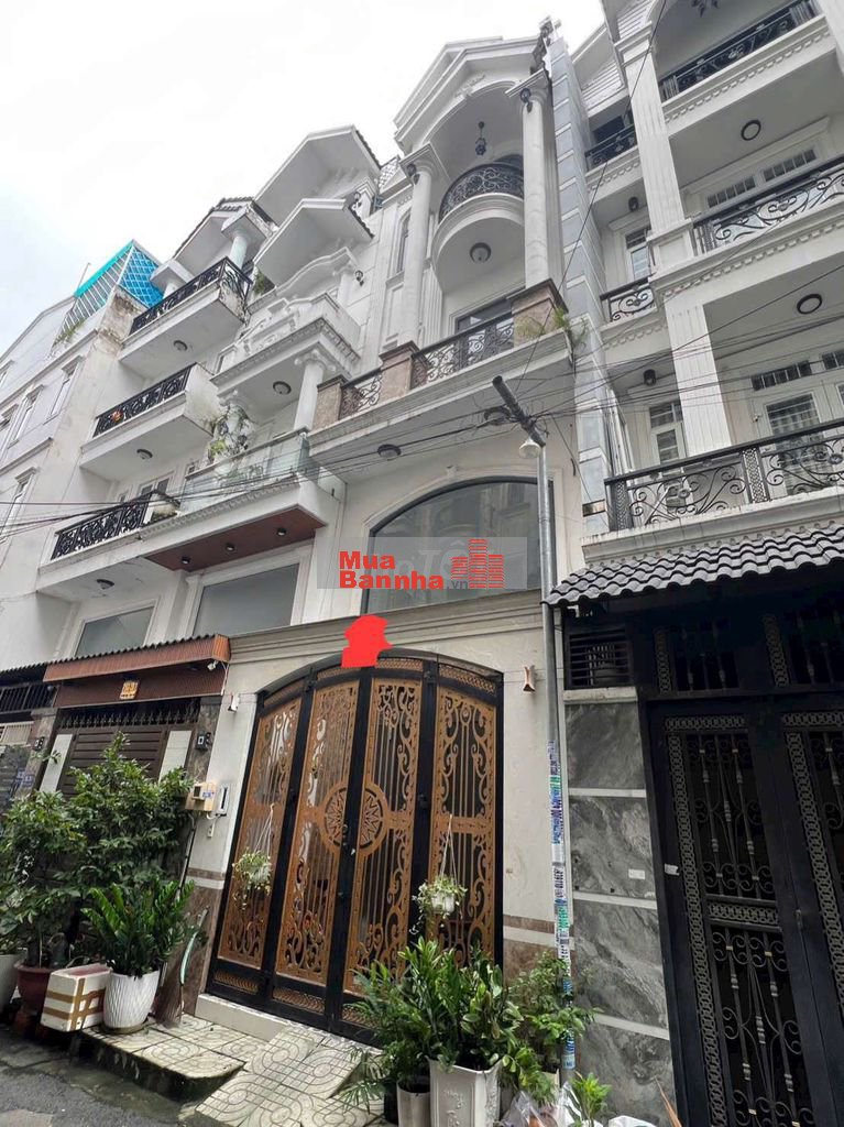 Ngộp bank Hẻm xe hơi nhà 4 tầng Khu đồng bộ Lê Đức Thọ, Gò Vấp