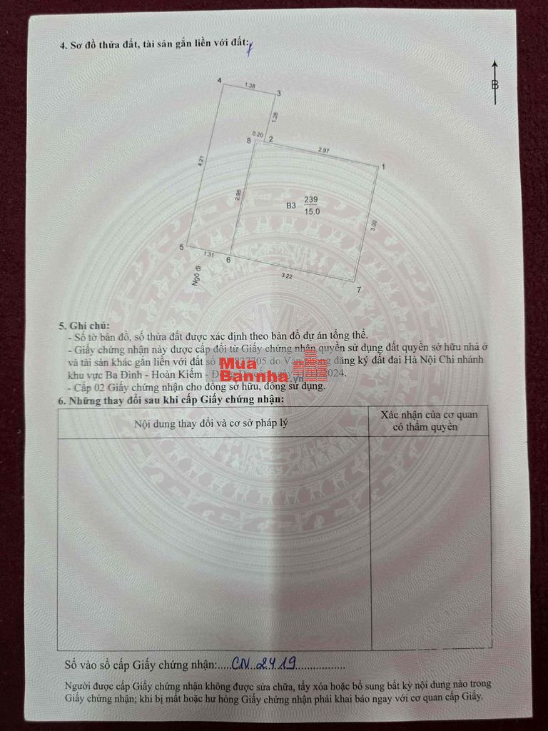 Nhà Hiếm - 5 tầng - sổ riêng 15m Ko quy hoạch