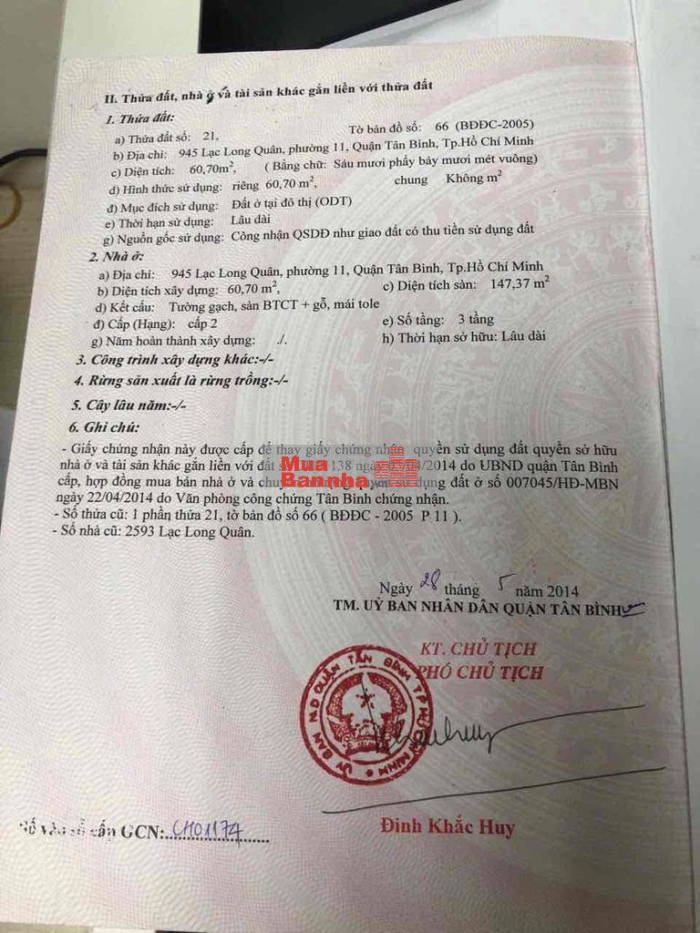 MTKD 945 Lạc Long Quân, 4m x 10 Nở Hậu 8m - Ngay Đoạn KD Sung Nhất