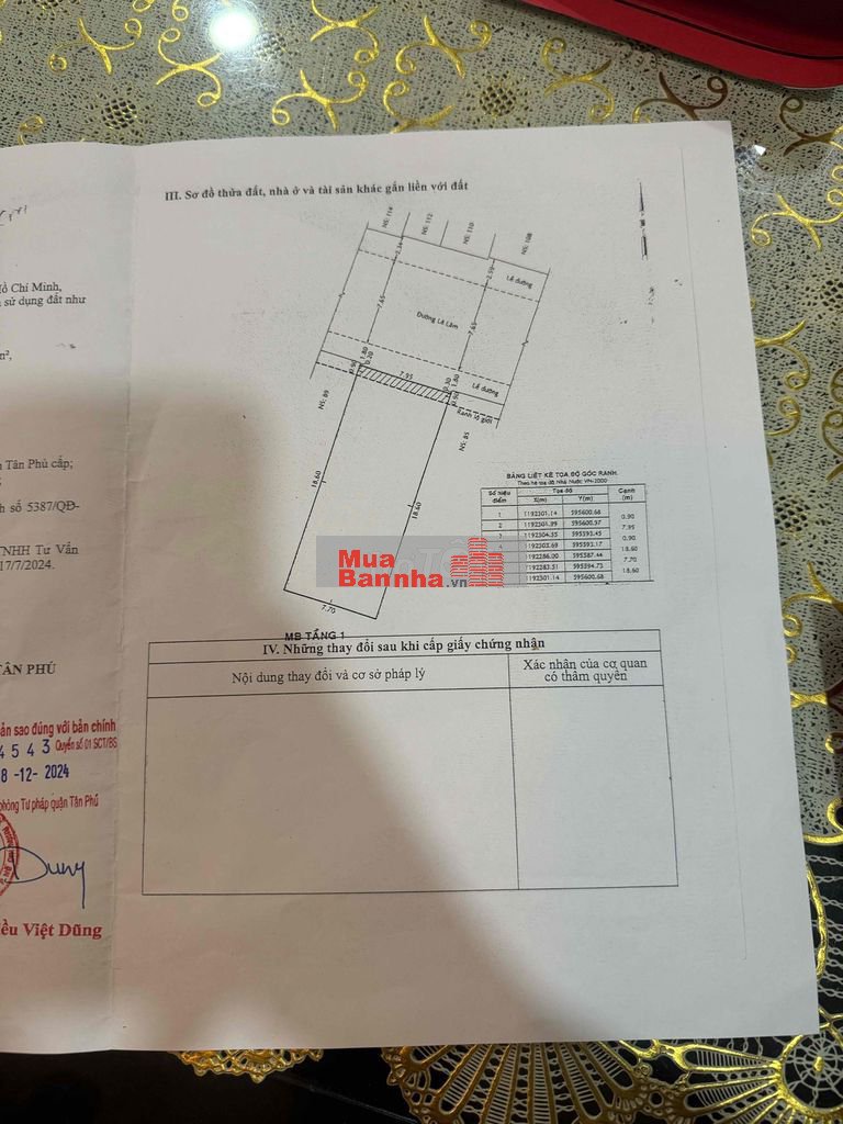 🌹 1% MT 87 Lê Lâm - 8m x 19m Cấp 4, Cho Thuê 21tr/tháng, Giá 17.8 tỷ