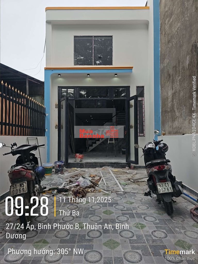 Bán Nhà Mới hoàn thiện Bình chuẩn 66 4m x 22m sổ chung