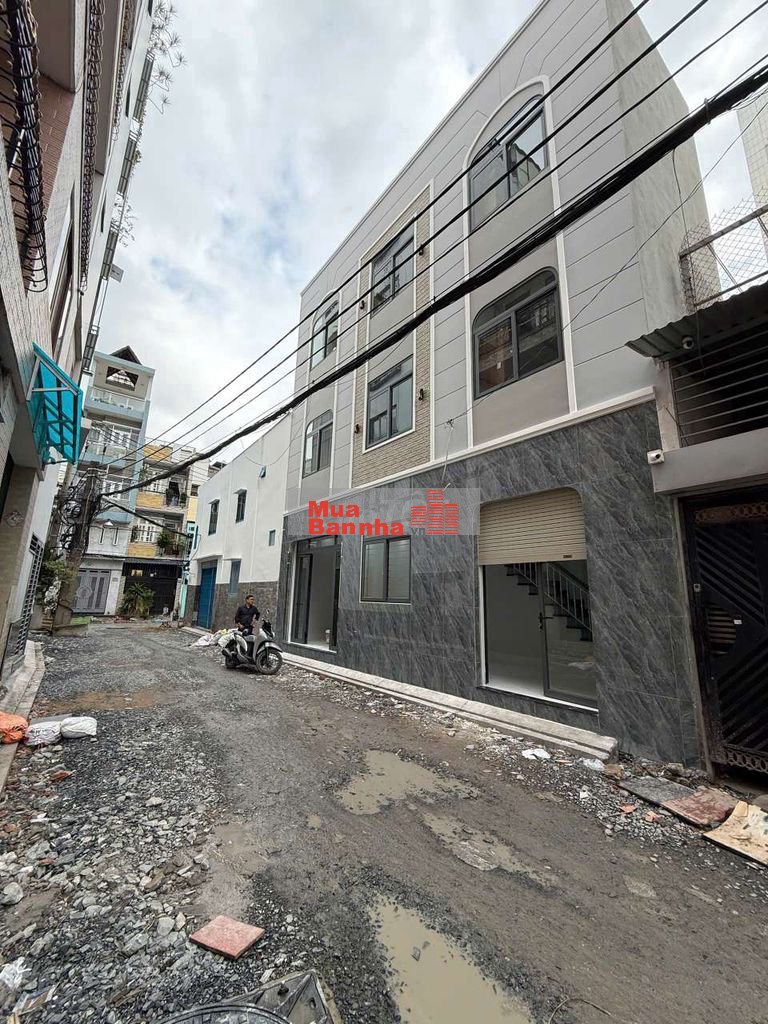 Nhà bán 4 tầng xây mới,  hẻm xe tải Âu Cơ f9. Hhmg