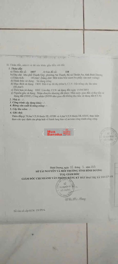 Ban nha thuan an phuong an thanh