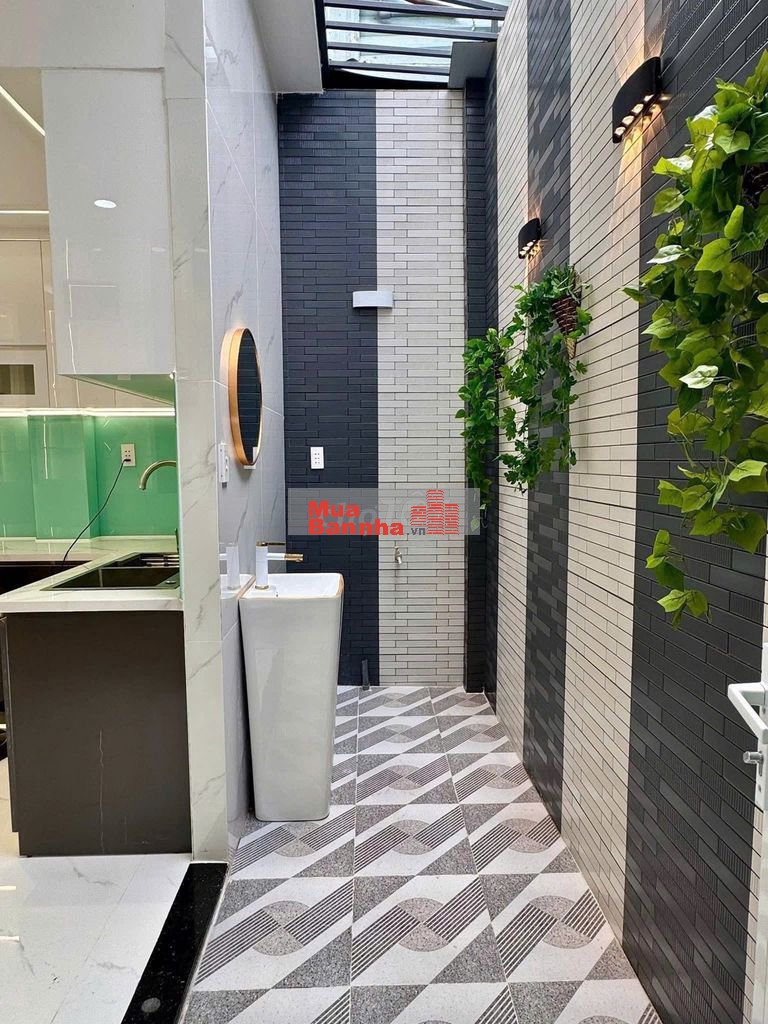 Nhà đẹp 1 trệt 1 lầu, dt đất 96,5m, xã Xuân Thới Sơn