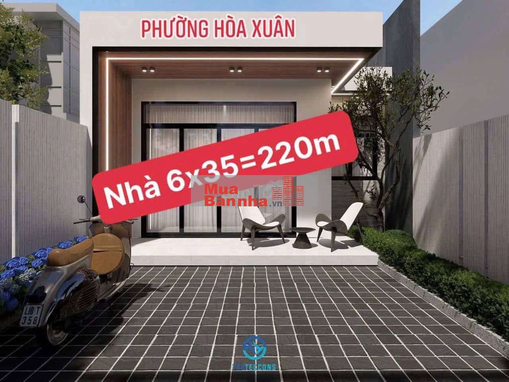 Nhà Phường Hòa xuân đường nhựa 7m mà 3ty150