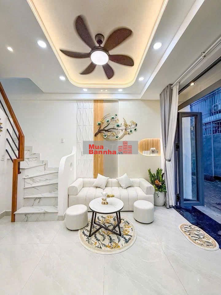 Nhà Mới Hẻm Xe Hơi- Phan Văn Trị- Bình Thạnh- 2 Tầng Ngang 5.3m -5.25T