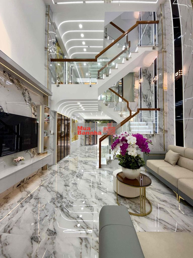 Nhà đường thông TX 25, DT:4.5x12M, Lửng, 3Lầu, 4PN, Gara xe, S.Thương